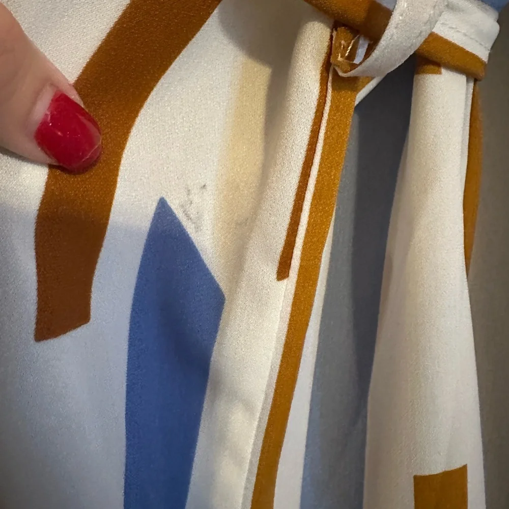 Stylish Geometric Patterned Robe L - Picture 3 of 4